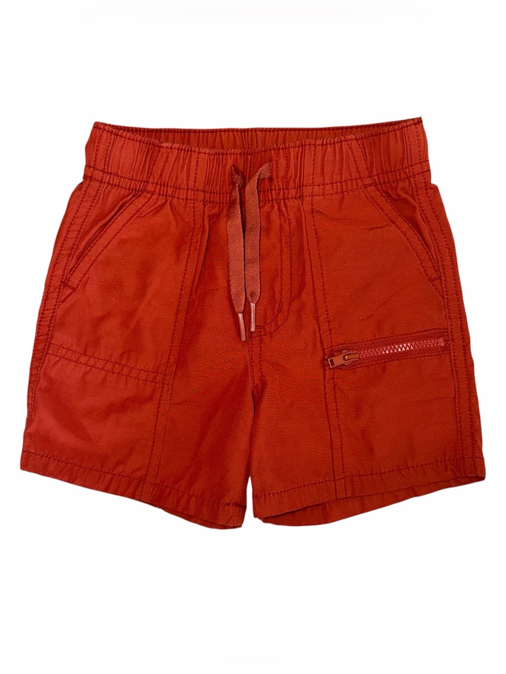 Old Navy 18-24M Boys Hybrid Hiking Shorts Burnt Orange GUC Zipper Cargo Gorpcore